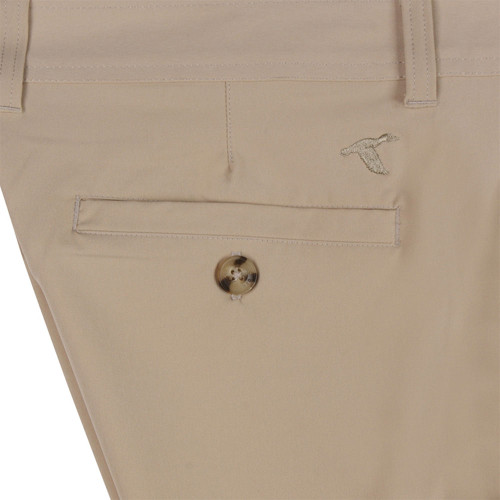 Men's GenTeal Brrr Bunker Short - Khaki Pocket Detail