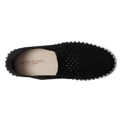 Women's Ilse Jacobsen Tulip Platform Black Shoe top