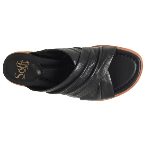 Women's Sofft Fallon Slide Sandal - Black Top
