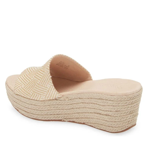 Women's Chocolat Blu Yvon Platform Wedge Sandal Natural Combo Raffia Heel