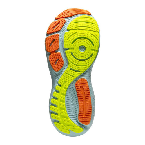 Women's Brooks Glycerin GTS 21 Running Shoes Coconut Aqua and Autumn Sunset Sole