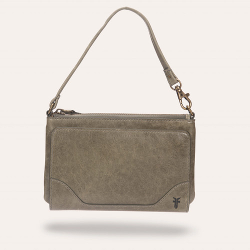 Frye Melissa Convertible Wristlet Wallet Sage Front