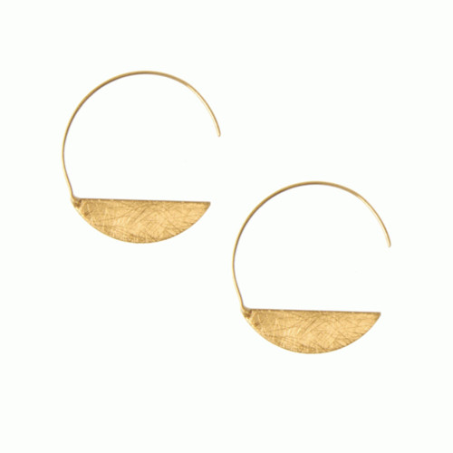 Joy Susan Threader Moon Earring Gold Main