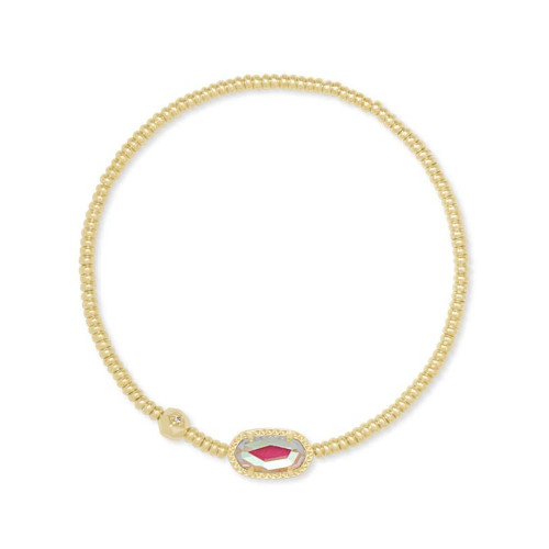 Kendra Scott Grayson Stretch Gold Dichroic Glass Bracelet Main