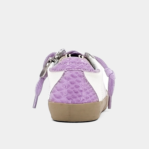 Toddler Girls' ShuShop Mia Fashion Lilac Snake Sneaker heel