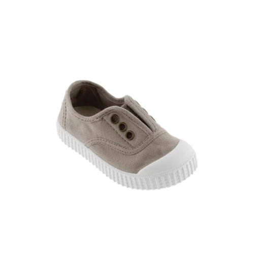Boys' Victoria Inglesa Drec Plimsoll Canvas Shoes Beige Angled