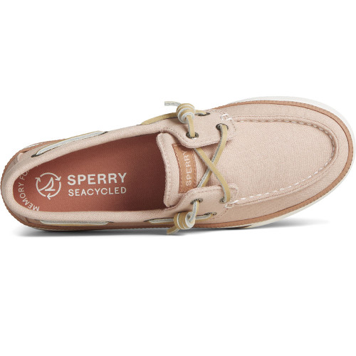 Women's Sperry Topsider Seacycled Bahama 3.0 Platform Sneaker Rose Top