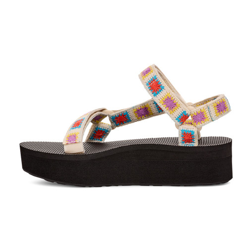 Women's Teva Flatform Universal Crochet Sandal Explore Inner Side