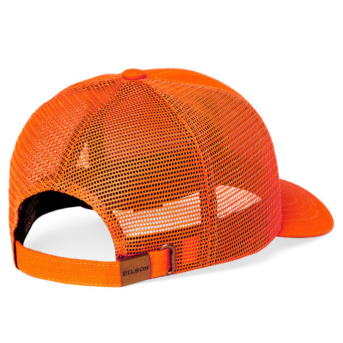 Men's Filson Mesh Logger Cap - Blaze Orange Back