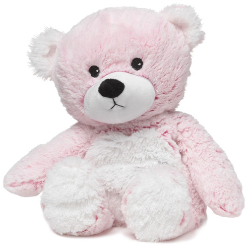 Warmies Pink Marshmallow Bear Stuffed Animal Main