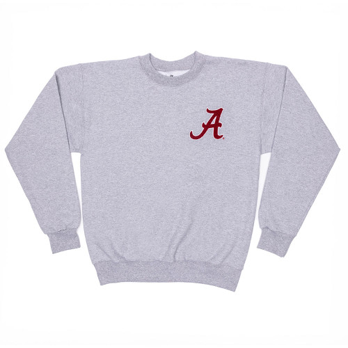 Women's LivyLu Alabama Chenille Patch Sweatshirt Gray Main