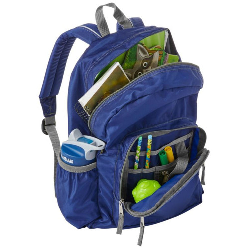 Kids' L.L.Bean Original Bookpack Jr. II Royal Open Pockets