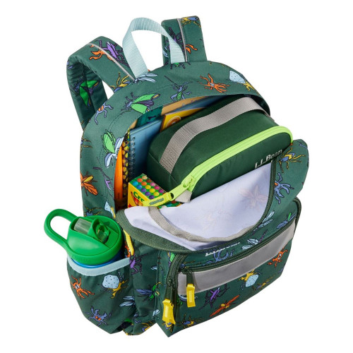Kids' L.L.Bean Original Bookpack Jr II Print Pinewood Green Bug Capacity Kids' L.L.Bean Original Bookpack Jr II Print Pinewood Green Bug Capacity