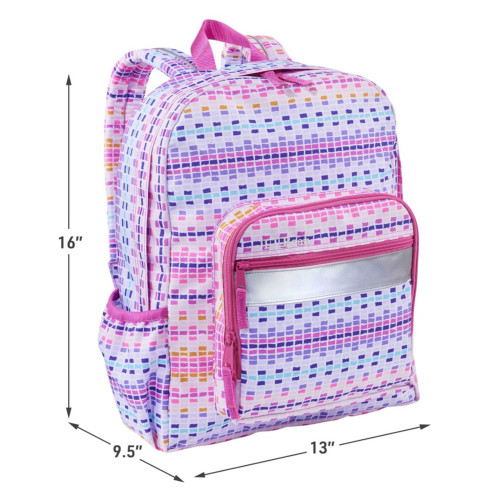 Kids' L.L.Bean Original Bookpack III Print Hibiscus Dash Dimensions