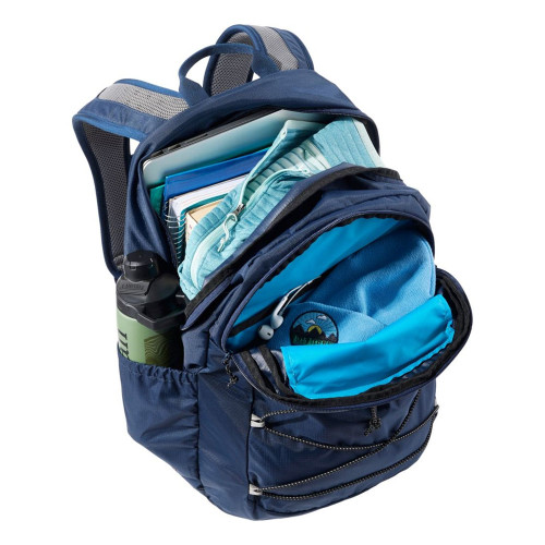 Women's L.L.Bean Comfort Carry Laptop Pack Backpack Navy Open Pockets Women's L.L.Bean Comfort Carry Laptop Pack Backpack Navy Open Pockets