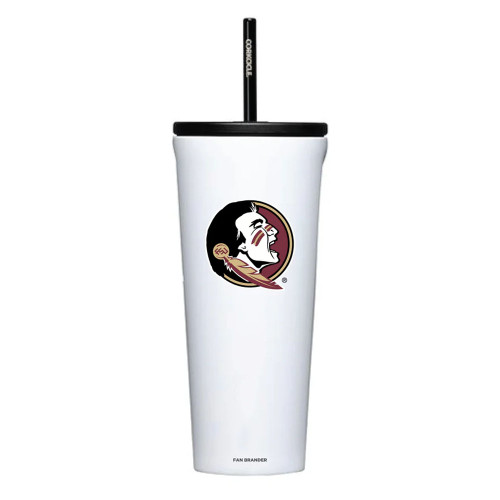 Fan Brander 24 oz Florida State Cold Cup Tumbler - White Main Fan Brander 24 oz Florida State Cold Cup Tumbler - White Main