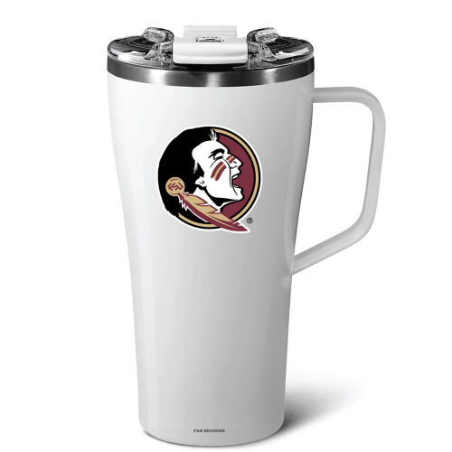 Fan Brander 22 oz Toddy Color Seminole Tumbler - White Main Fan Brander 22 oz Toddy Color Seminole Tumbler - White Main