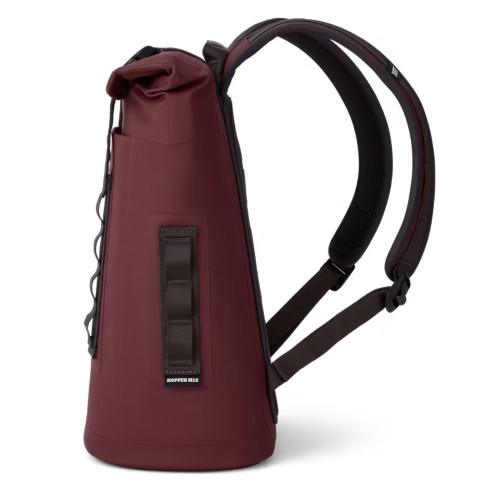 YETI Hopper Backpack M12 Soft Cooler - Wild Vine Red Side YETI Hopper Backpack M12 Soft Cooler - Wild Vine Red Side