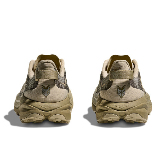 Men's HOKA Speedgoat 6 Trail Running Sneaker Oyster Mushroom / Wild Mushroom Heel