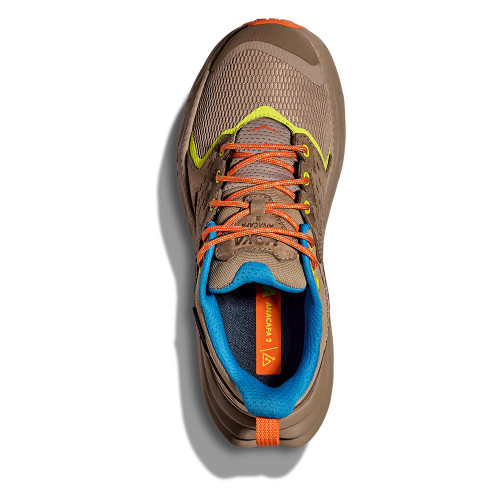 Boys' HOKA Anacapa 2 Low GTX Hiking Sneaker - Dune Vibrant Orange
