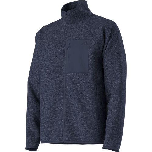 Men's The North Face Front Range Fleece Jacket Summit Navy Heather Angled