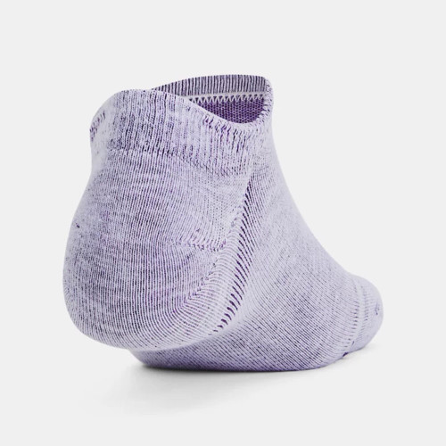 Adults' Under Armour Essential 6-Pack No-Show Socks Salt Purple Back Adults' Under Armour Essential 6-Pack No-Show Socks Salt Purple Back