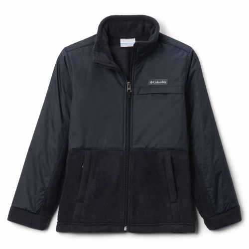 Boys' Columbia Steens Mt II Overlay Fleece Black Jacket