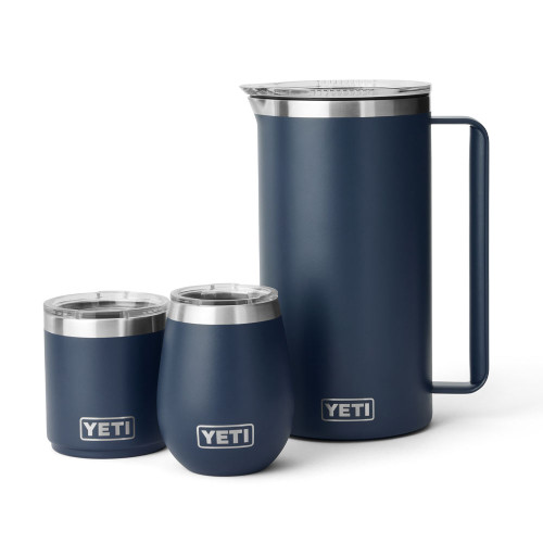 YETI Rambler 64 oz Navy Pitcher size comparison