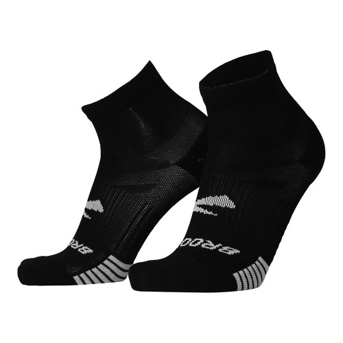 Adult Brooks Ghost Lite Quarter Length Black Socks