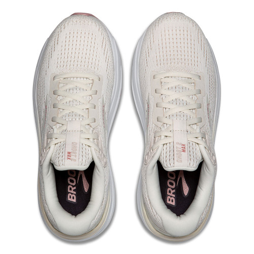 Women's Brooks Ghost Max 2 Coconut Milk Gray Zephyr top