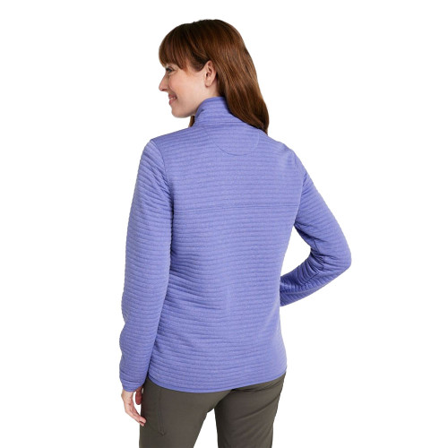 Women's L.L.Bean Airlight Knit Pullover Deep Periwinkle Heather Back