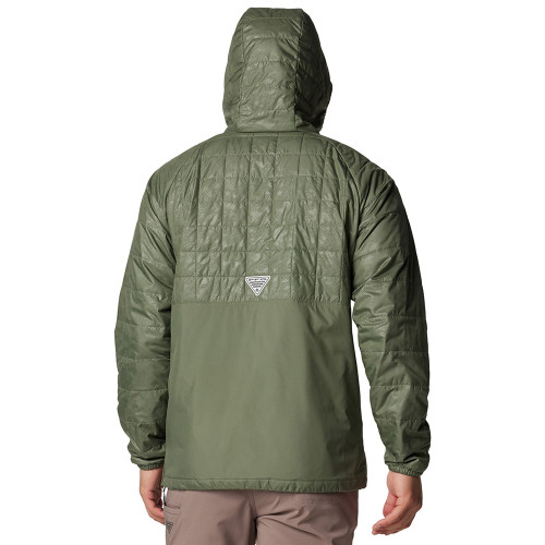 Men's Columbia PFG Uncharted Insulated Anorak Cypress Jacket back Men's Columbia PFG Uncharted Insulated Anorak Cypress Jacket back