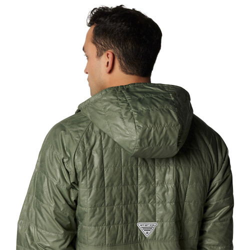 Men's Columbia PFG Uncharted Insulated Anorak Cypress Jacket hood Men's Columbia PFG Uncharted Insulated Anorak Cypress Jacket hood