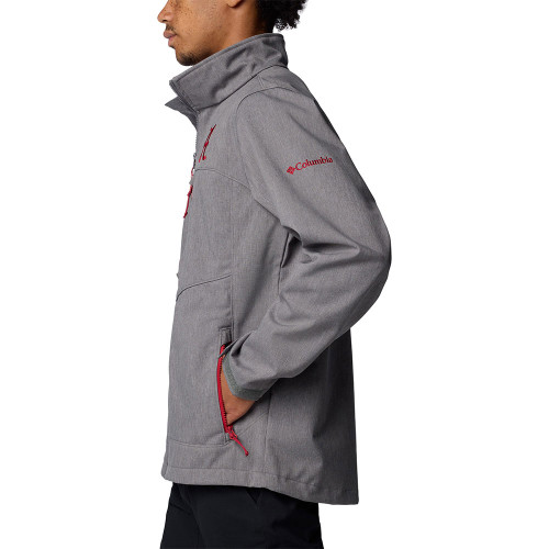 Men's Columbia Collegiate Ascender III Softshell Alabama City Grey Jacket side