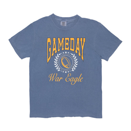 Women's Dash Forward Auburn War Eagle Game Day Mascot T-Shirt - Blue Jean Main