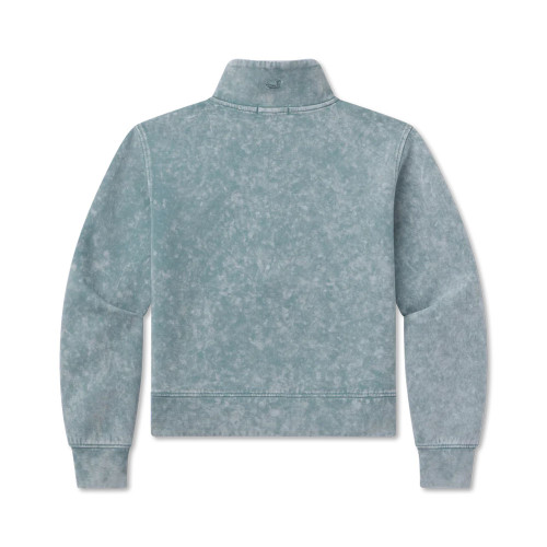 Women's Southern Marsh Seawash Half Zip Burnt Sage Pullover back