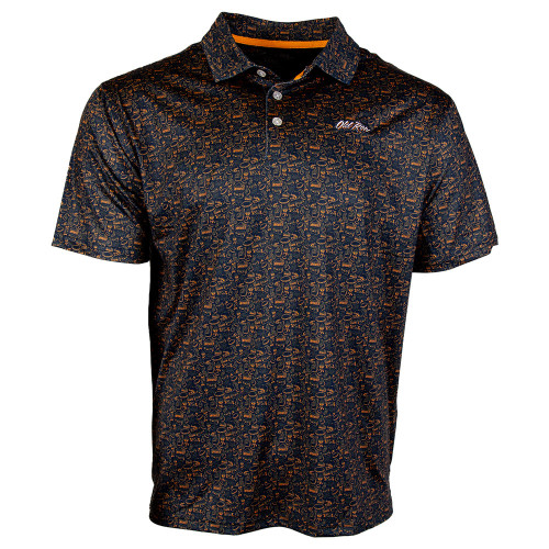 Men's Old Row Tailgate Polo Navy Shirt