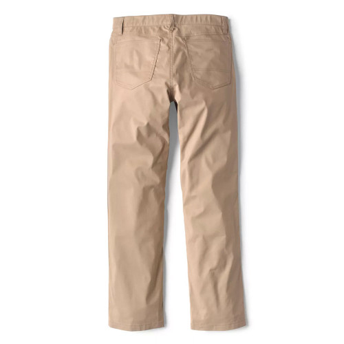 Men's Orvis Out Of Office, Office 5 Pocket Pant - Desert Khaki Flat Back