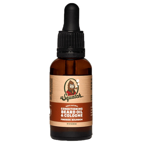 Dr. Squatch Fireside Bourbon Conditioning Beard Oil & Cologne front