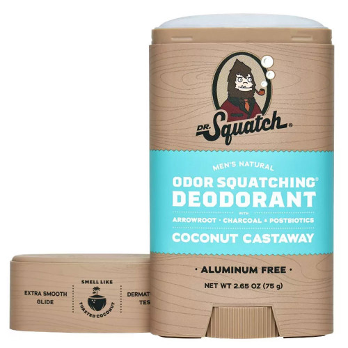 Dr. Squatch Deodorant Coconut Castaway Stick open