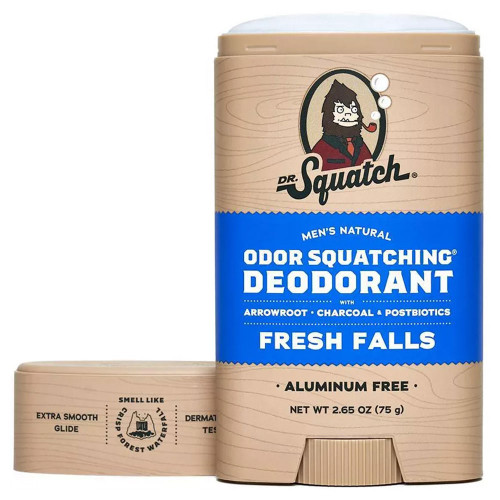 Dr. Squatch Deodorant Fresh Falls Stick open
