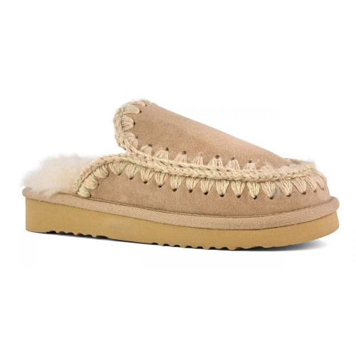 Women's Mou Eskimo Camel Tan Khaki Slipper