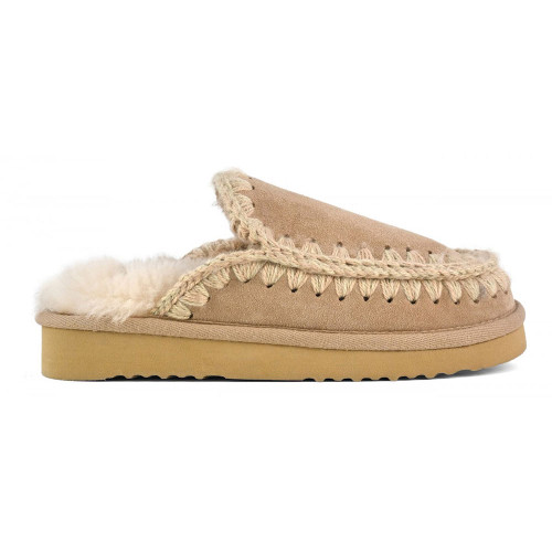 Women's Mou Eskimo Camel Tan Khaki Slipper side