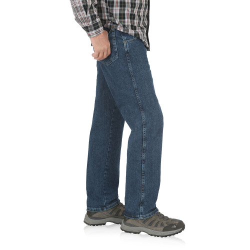Men's Wrangler Rugged Wear Relaxed Fit Medium Wash Jeans side