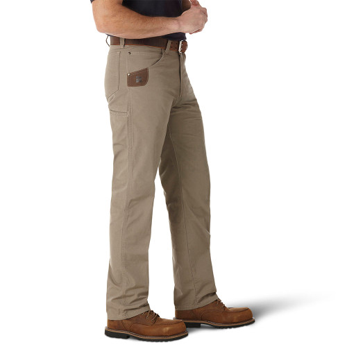 Men's Wrangler Riggs Ripstop Tech Dark Khaki Pant side