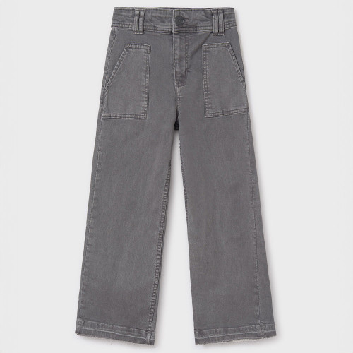 Girls' Mayoral Twill Trousers Shadow Main