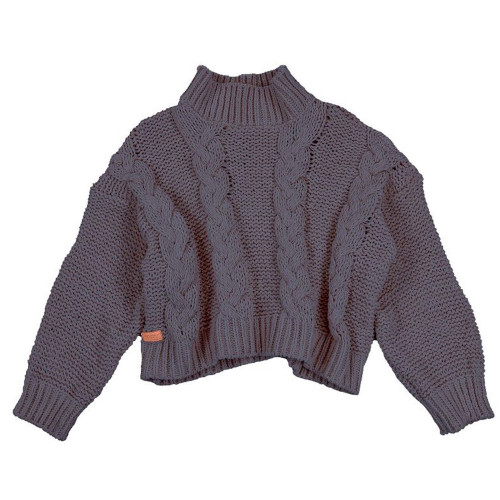 DEAR JOHN Zyra Women's Oversized Thermal Sweater - V-Neck Drop Shoulder Lounge Top