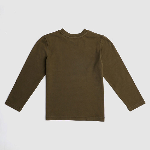 Boys' Pedal Venice Organic Pocket T-Shirt Olive Back Boys' Pedal Venice Organic Pocket T-Shirt Olive Back
