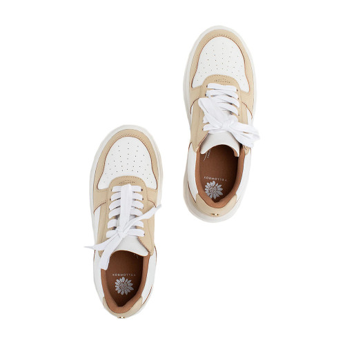 Women's Yellowbox Emma Flatform Sneaker - Natural Top