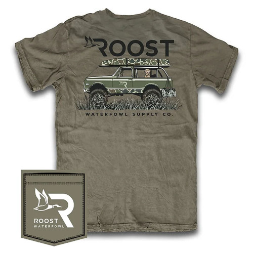 Men's Roost Waterfowl Bird Dog Buggy T-Shirt Tumbleweed Main